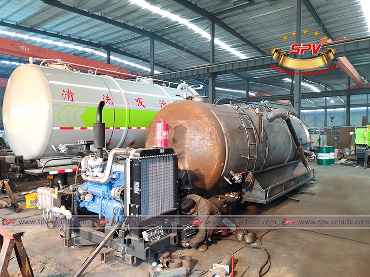 13,500 Litres Vacuum Jetting Tank SKD -2 13,500 Litres Vacuum Jetting Tank SKD -2